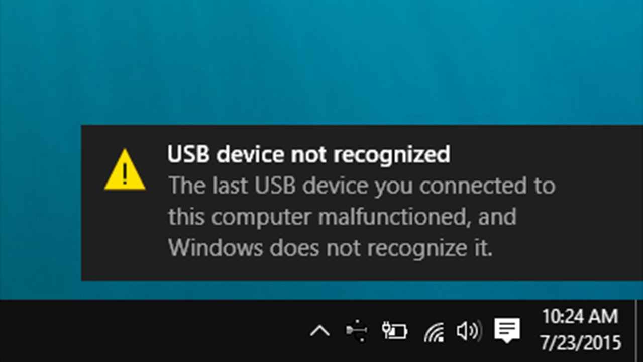 رفع خطای Usb Device Not Recognized پشتیبانی VOIP